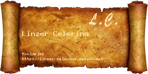 Linzer Celerina névjegykártya